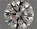 Natural Diamond 0.42 Carats, Round with Excellent Cut, J Color, VS1 Clarity and Certified by GIA