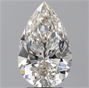 Natural Diamond 3.00 Carats, Pear with  Cut, I Color, SI1 Clarity and Certified by GIA