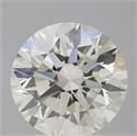 Natural Diamond 4.07 Carats, Round with Excellent Cut, K Color, SI1 Clarity and Certified by GIA