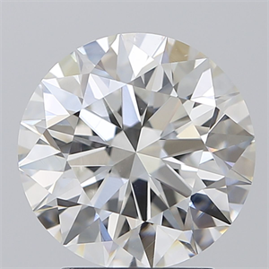 Picture of Natural Diamond 3.03 Carats, Round with Excellent Cut, G Color, VS2 Clarity and Certified by GIA