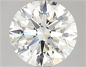 Natural Diamond 2.52 Carats, Round with Excellent Cut, I Color, SI1 Clarity and Certified by IGI