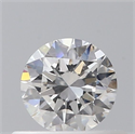 Natural Diamond 0.40 Carats, Round with Excellent Cut, F Color, SI1 Clarity and Certified by GIA