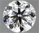 Natural Diamond 0.50 Carats, Round with Very Good Cut, I Color, I1 Clarity and Certified by GIA