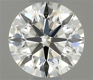 Picture of Natural Diamond 0.40 Carats, Round with Excellent Cut, I Color, VS2 Clarity and Certified by GIA