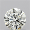 Natural Diamond 0.56 Carats, Round with Excellent Cut, K Color, SI1 Clarity and Certified by IGI