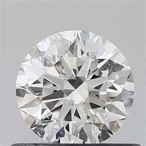 Picture of Natural Diamond 0.51 Carats, Round with Excellent Cut, F Color, I1 Clarity and Certified by GIA