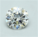 Natural Diamond 2.01 Carats, Round with Excellent Cut, H Color, VVS1 Clarity and Certified by GIA