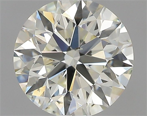 Picture of Natural Diamond 0.74 Carats, Round with Excellent Cut, K Color, SI1 Clarity and Certified by IGI