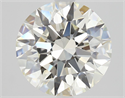 Natural Diamond 2.51 Carats, Round with Excellent Cut, J Color, VS1 Clarity and Certified by GIA