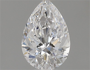 Picture of Natural Diamond 0.54 Carats, Pear with  Cut, D Color, VVS2 Clarity and Certified by GIA