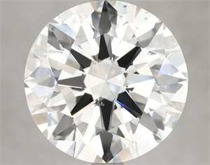 Picture of Natural Diamond 5.01 Carats, Round with Excellent Cut, I Color, VS2 Clarity and Certified by GIA