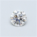 Natural Diamond 0.40 Carats, Round with Very Good Cut, E Color, VVS2 Clarity and Certified by GIA