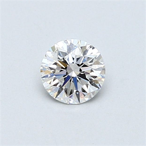 Picture of Natural Diamond 0.40 Carats, Round with Very Good Cut, E Color, VVS2 Clarity and Certified by GIA