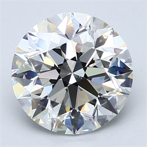 Picture of Natural Diamond 3.07 Carats, Round with Excellent Cut, G Color, VS2 Clarity and Certified by GIA