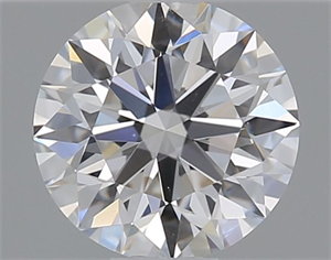 Picture of Natural Diamond 0.41 Carats, Round with Excellent Cut, D Color, VS2 Clarity and Certified by GIA