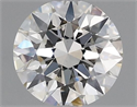 Natural Diamond 0.40 Carats, Round with Excellent Cut, J Color, VS2 Clarity and Certified by GIA