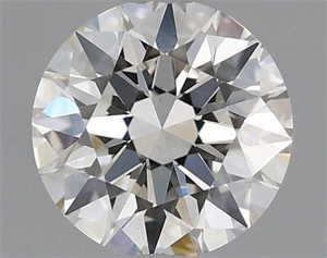 Picture of Natural Diamond 0.40 Carats, Round with Excellent Cut, J Color, VS2 Clarity and Certified by GIA