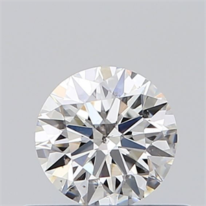 Picture of Natural Diamond 0.40 Carats, Round with Excellent Cut, F Color, SI2 Clarity and Certified by GIA