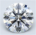 Natural Diamond 2.30 Carats, Round with Excellent Cut, E Color, SI1 Clarity and Certified by GIA