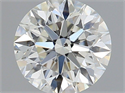 Natural Diamond 0.46 Carats, Round with Excellent Cut, I Color, SI1 Clarity and Certified by GIA