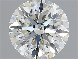 Picture of Natural Diamond 0.46 Carats, Round with Excellent Cut, I Color, SI1 Clarity and Certified by GIA