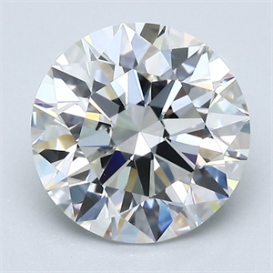 Picture of Natural Diamond 2.50 Carats, Round with Excellent Cut, H Color, VVS1 Clarity and Certified by GIA