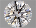 Natural Diamond 2.02 Carats, Round with Excellent Cut, D Color, VS2 Clarity and Certified by GIA