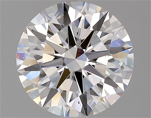 Picture of Natural Diamond 2.02 Carats, Round with Excellent Cut, D Color, VS2 Clarity and Certified by GIA