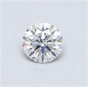 Natural Diamond 0.50 Carats, Round with Excellent Cut, F Color, SI2 Clarity and Certified by GIA