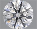 Natural Diamond 0.43 Carats, Round with Excellent Cut, F Color, SI2 Clarity and Certified by GIA