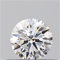 Natural Diamond 0.40 Carats, Round with Excellent Cut, D Color, VS2 Clarity and Certified by GIA