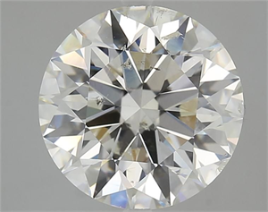 Picture of Natural Diamond 5.00 Carats, Round with Excellent Cut, I Color, SI2 Clarity and Certified by GIA