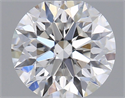 Natural Diamond 0.44 Carats, Round with Very Good Cut, F Color, SI1 Clarity and Certified by GIA