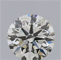 Natural Diamond 0.41 Carats, Round with Excellent Cut, H Color, SI1 Clarity and Certified by IGI