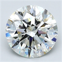 Natural Diamond 3.22 Carats, Round with Excellent Cut, I Color, VS1 Clarity and Certified by GIA