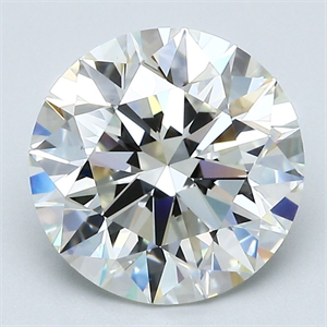 Picture of Natural Diamond 3.22 Carats, Round with Excellent Cut, I Color, VS1 Clarity and Certified by GIA