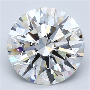 Picture of Natural Diamond 3.05 Carats, Round with Excellent Cut, H Color, VS1 Clarity and Certified by GIA