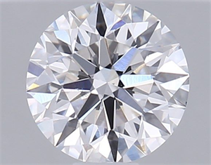 Picture of Natural Diamond 0.43 Carats, Round with Excellent Cut, E Color, VS2 Clarity and Certified by GIA