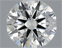 Natural Diamond 0.43 Carats, Round with Excellent Cut, J Color, SI1 Clarity and Certified by GIA