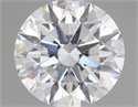 Natural Diamond 0.42 Carats, Round with Excellent Cut, D Color, I1 Clarity and Certified by GIA