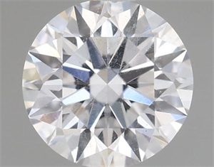 Picture of Natural Diamond 0.42 Carats, Round with Excellent Cut, D Color, I1 Clarity and Certified by GIA