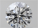 Natural Diamond 0.43 Carats, Round with Excellent Cut, H Color, VVS2 Clarity and Certified by GIA