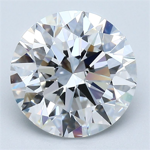 Picture of Natural Diamond 3.01 Carats, Round with Excellent Cut, E Color, VVS2 Clarity and Certified by GIA