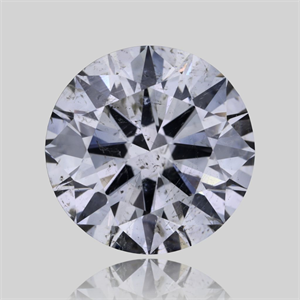 Picture of Natural Diamond 3.52 Carats, Round with Excellent Cut, J Color, SI2 Clarity and Certified by IGI