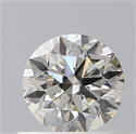 Natural Diamond 0.50 Carats, Round with Very Good Cut, K Color, SI1 Clarity and Certified by GIA