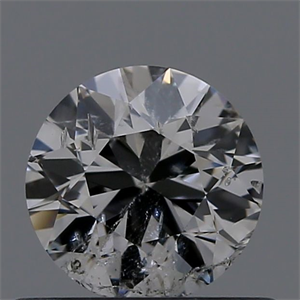 Picture of Natural Diamond 0.50 Carats, Round with Very Good Cut, F Color, I1 Clarity and Certified by GIA