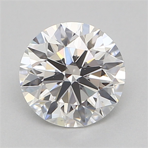 Picture of Natural Diamond 0.40 Carats, Round with Excellent Cut, E Color, VS1 Clarity and Certified by GIA