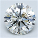 Natural Diamond 2.70 Carats, Round with Excellent Cut, I Color, SI1 Clarity and Certified by GIA