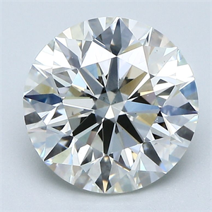 Picture of Natural Diamond 2.70 Carats, Round with Excellent Cut, I Color, SI1 Clarity and Certified by GIA