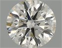 Natural Diamond 0.50 Carats, Round with Excellent Cut, H Color, SI2 Clarity and Certified by IGI